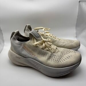Brooks Glycerin StealthFit 22 Womens Running Shoes Cream White 1203811B159 6.5